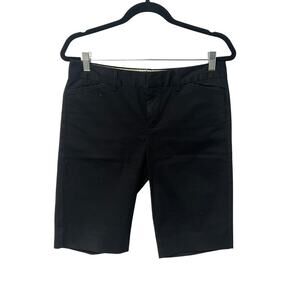 Gap Black Chino Trouser Shorts, Bermuda Length, Size 4, KB354